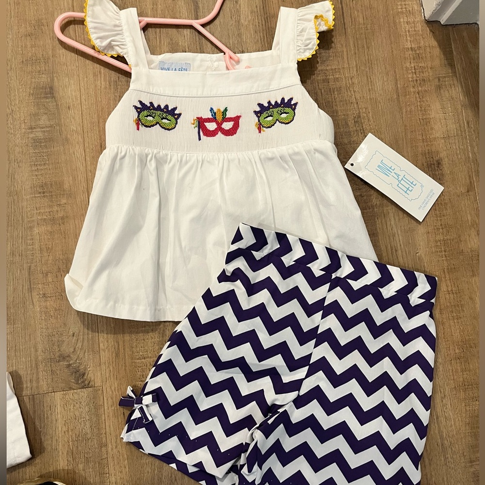 Girls Mardi Gras outfit 4T